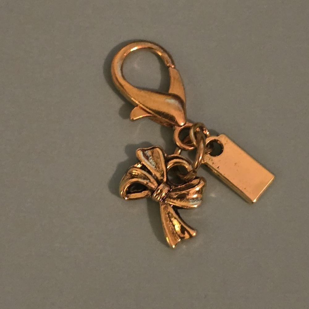 Tiny Bow Bag Charm Keychain, Zipper Pull Replacem… - image 2